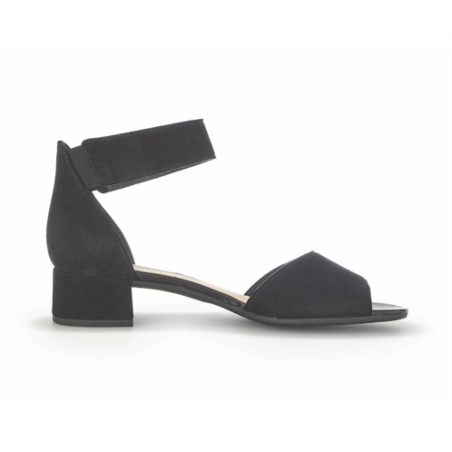 GABOR WOMENS 21.740.17 heel sandal in black suede