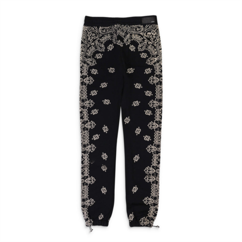 Amiri bandana bleach black sweatpants