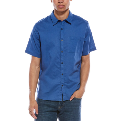 Vince linen-blend button-down shirt