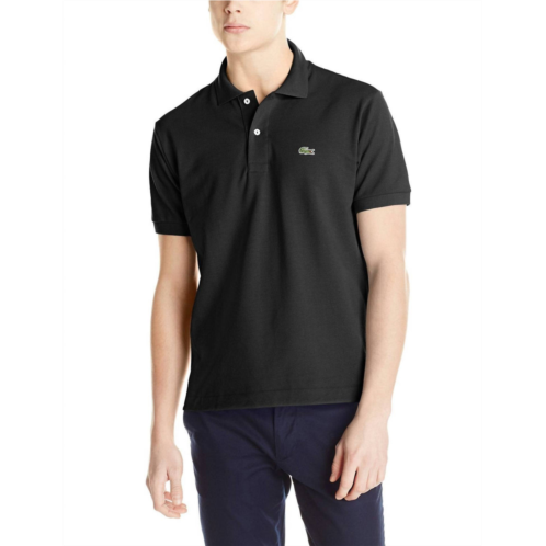 LACOSTE short sleeve pique original fit polo shirt in black