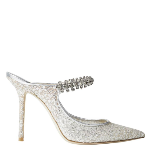 Jimmy Choo bing 100 glitter tulle mules