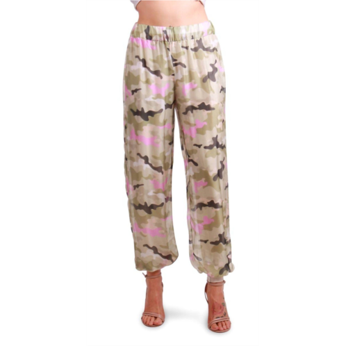 GIGI MODA petrella camo jogger pants in cream