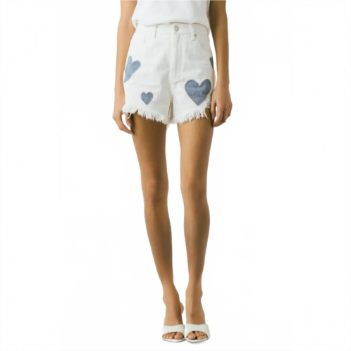 BLANKNYC head in the clouds shorts in white