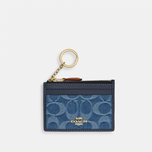 Coach Outlet mini skinny id case in signature denim