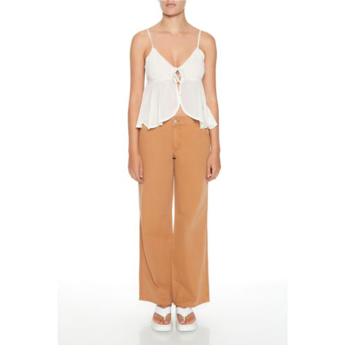 Forever 21 poplin utility carpenter pants