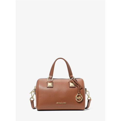 Michael Kors Outlet grayson small pebbled leather duffel crossbody bag