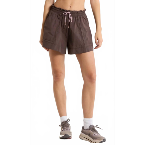 Free People womens horizon drawstring short in chocolate