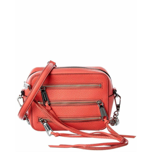 REBECCA MINKOFF womens 4 zip moto camera bag in grapefruit