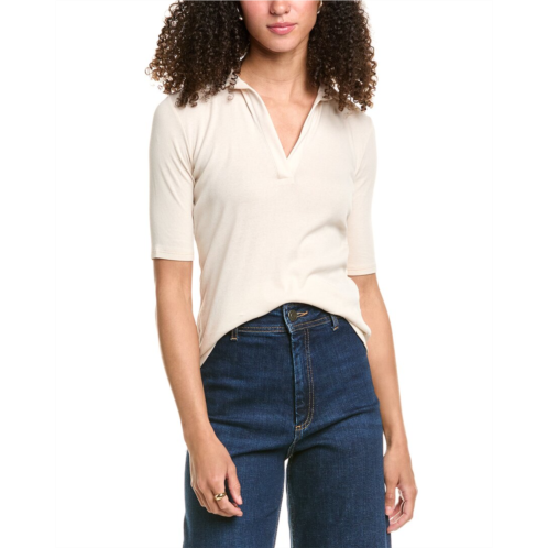 Vince elbow-sleeve polo shirt