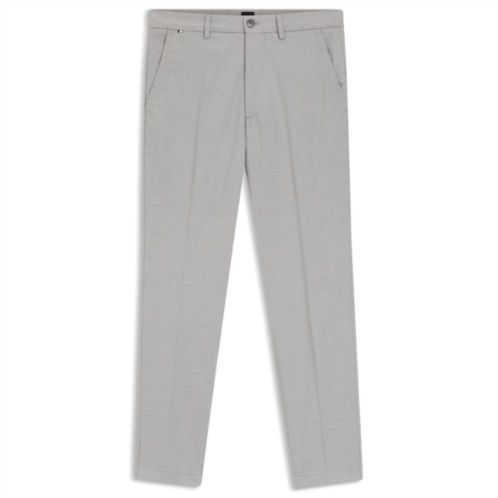 BOSS slim-fit trousers in stretch-cotton dobby