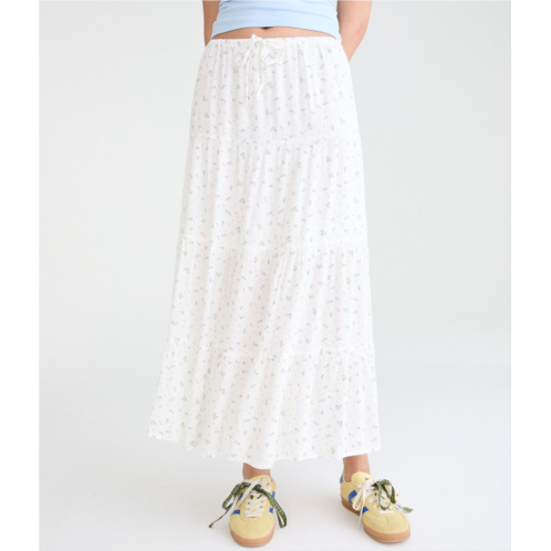 Aeropostale floral tiered maxi skirt