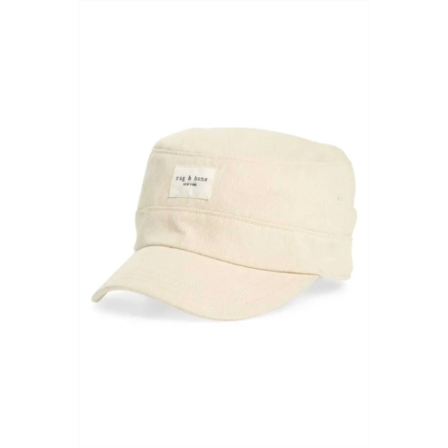 Rag & Bone womens addison flat cap in parchment