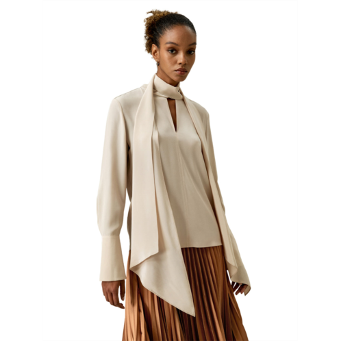 LILYSILK silk statement blouse for women