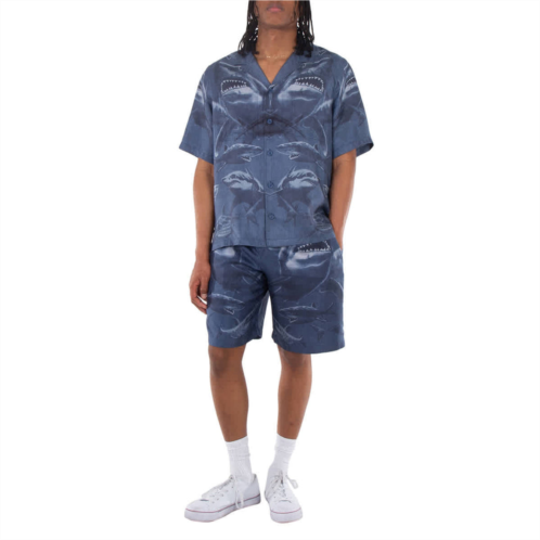 Burberry shark-print silk shorts