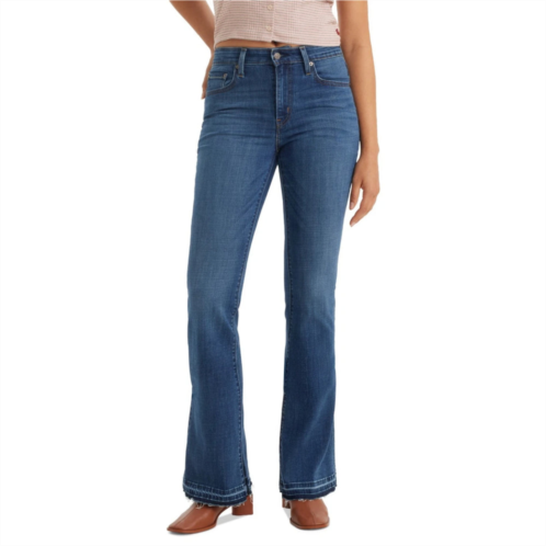 Levi 726 flare jeans womens blue denim stretch high rise slim fit pall545