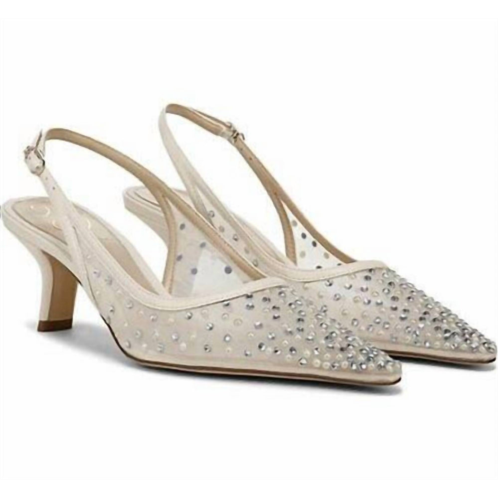 Sam Edelman womens bianka slingback pumps in ivory mesh