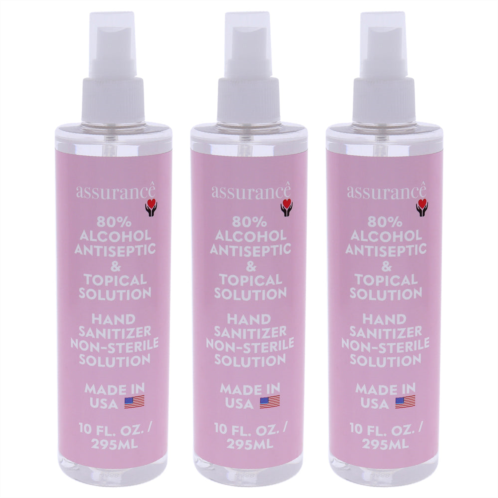 Assurance hand sanitizer non-sterile solution by for unisex - 10 oz hand sanitizer - pack of 3