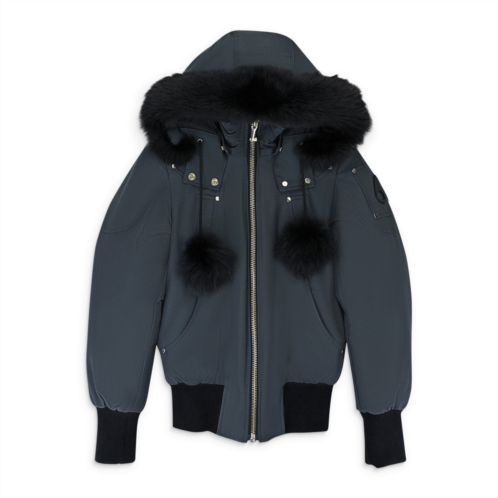 Moose Knuckles debbie bomber granite w/blk bomber