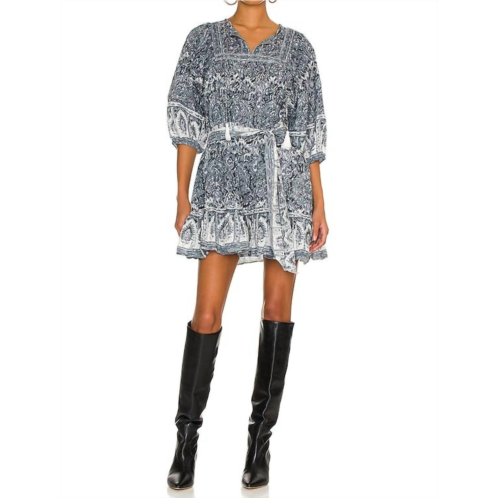 Cleobella magdalena mini dress in rishi block print