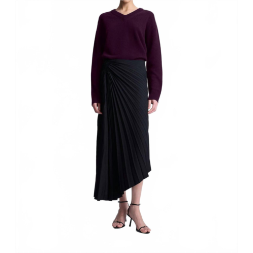 A.L.C. tracy tailored midi skirt in black