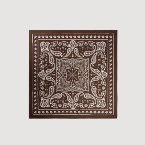 Sandro silk bandana print scarf