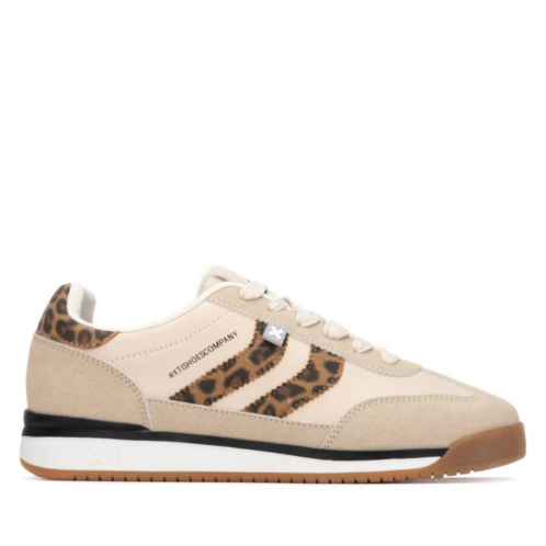 Xti womens trainer sneakers in leopard