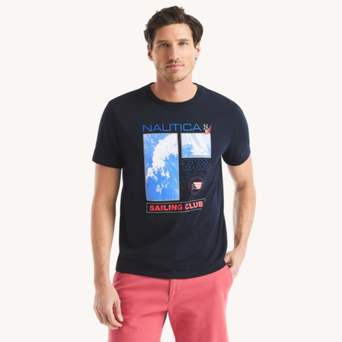 Nautica mens 1983 sailing club graphic t-shirt