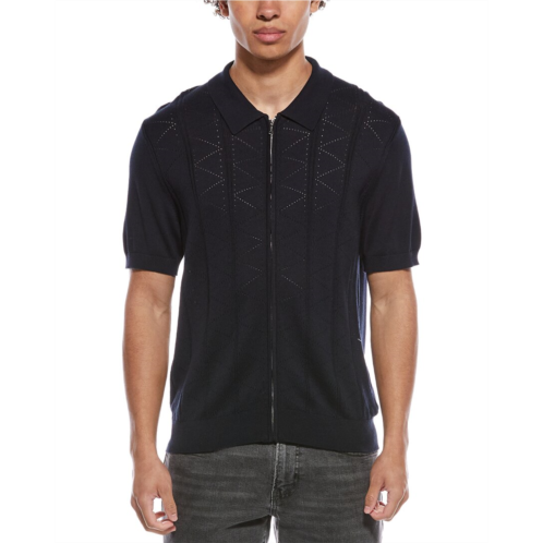 Jason Wu pointelle zip polo shirt