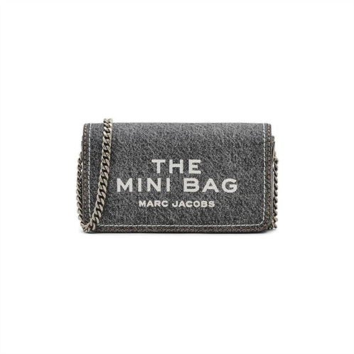 marc jacobs the denim chain mini bag - black wash
