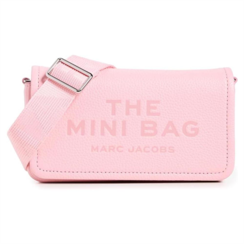 marc jacobs the leather mini crossbody bag - ribbon pink