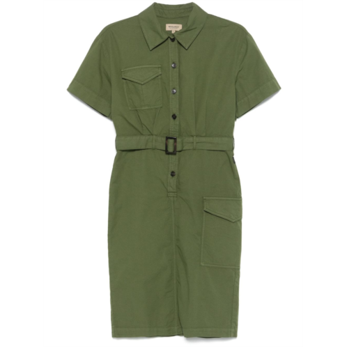 Woolrich womens belted waist shirt dress
