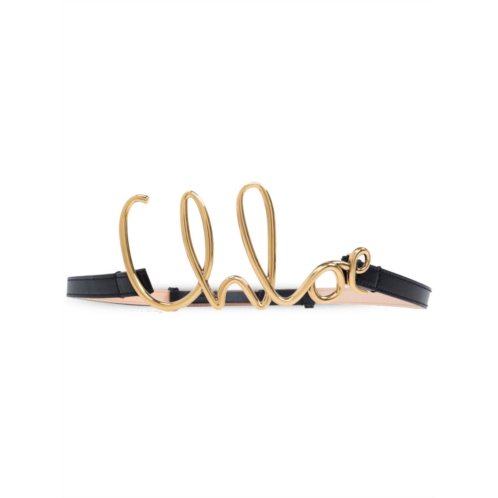 Chloe womens iconic leather belt