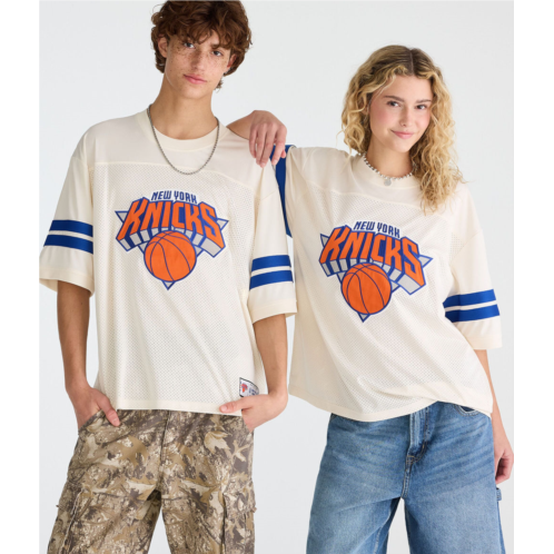 Aeropostale new york knicks sleeve stripes mesh top