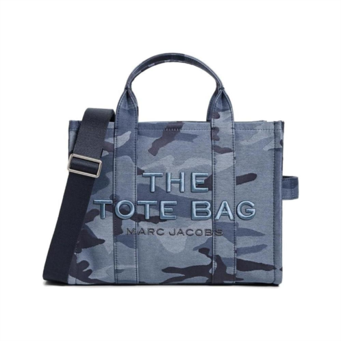marc jacobs the camo jacquard medium tote bag - blue multi