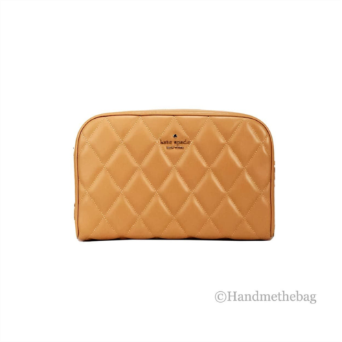 Kate Spade carey mini tiramisu quilted smooth leather camera crossbody womens bag