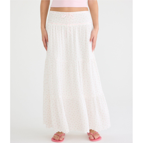 Aeropostale floral tiered maxi skirt