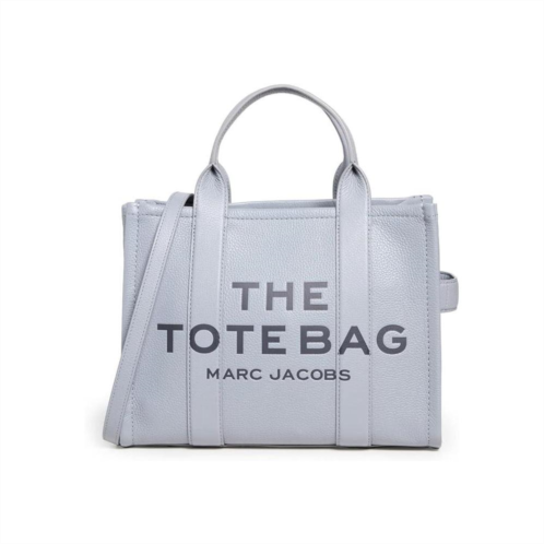 marc jacobs the leather medium tote bag - wolf grey