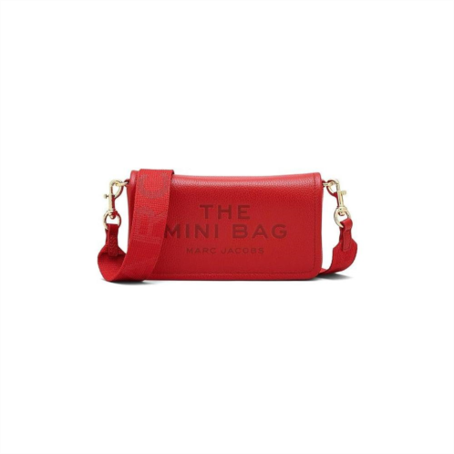 marc jacobs the leather mini crossbody bag - true red