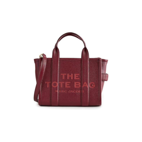 marc jacobs the leather small tote bag - cherry red