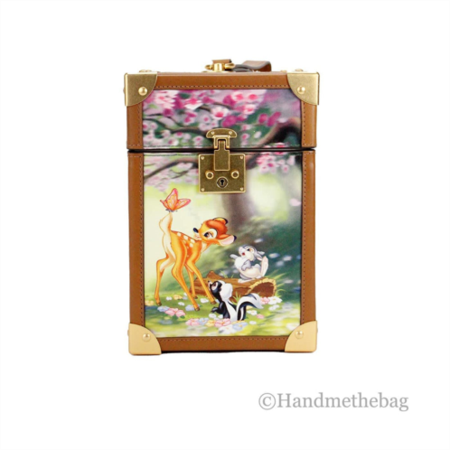 Kate Spade x disney bambi 3d trunk printed pvc top handle clutch womens handbag
