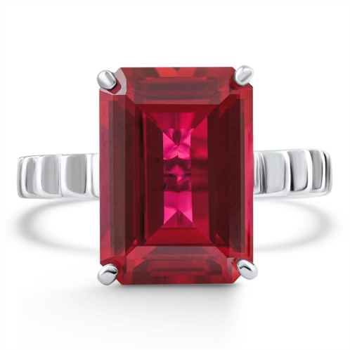 Pompeii3 14x10mm ruby jasmine ring 14k white gold lab grown