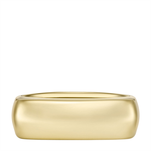 Fossil womens heritage d-link glitz gold-tone stainless steel signet ring jf04586710