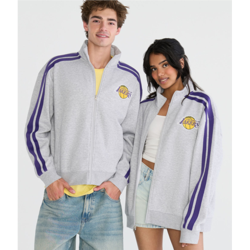 Aeropostale los angeles lakers fleece track jacket
