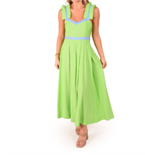 Emily McCarthy empire maxi dress in garden green