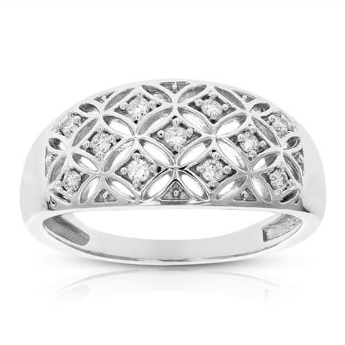 Vir Jewels 1/6 cttw round cut lab grown diamond engagement ring prong set .925 sterling silver