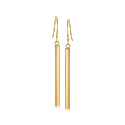 Ross-Simons 14kt yellow gold linear drop earrings