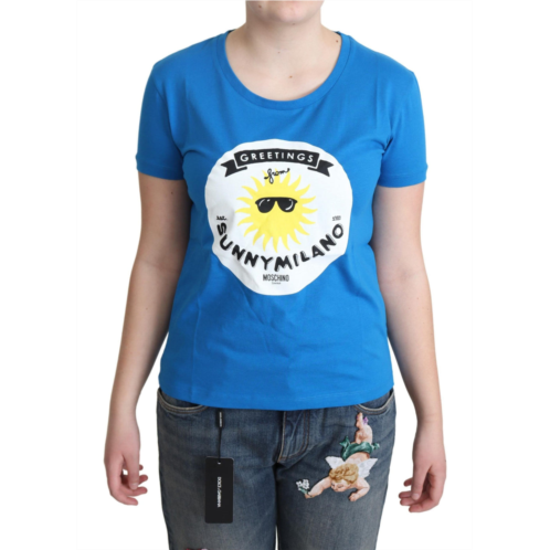 Moschino cotton sunny milano print tops womens t-shirt