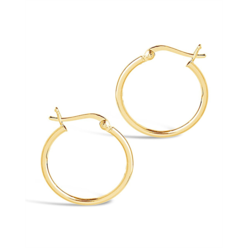 Sterling Forever Sterling silver 1 hoop earrings-rose gold