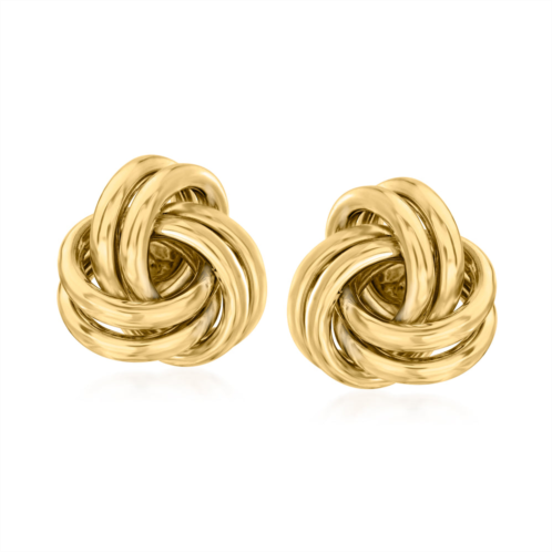Ross-Simons 14kt yellow gold love knot stud earrings