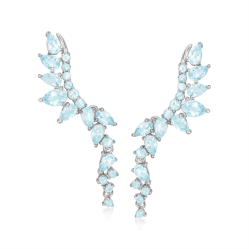 Ross-Simons sky blue topaz earrings in sterling silver